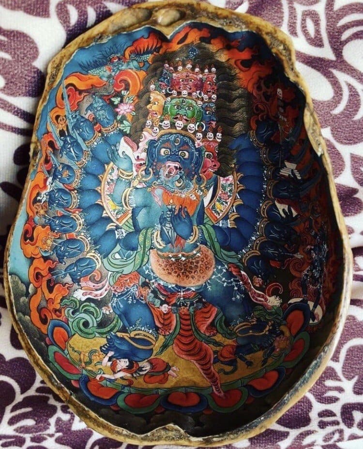 Traditional Tibetan thangka from the private collection